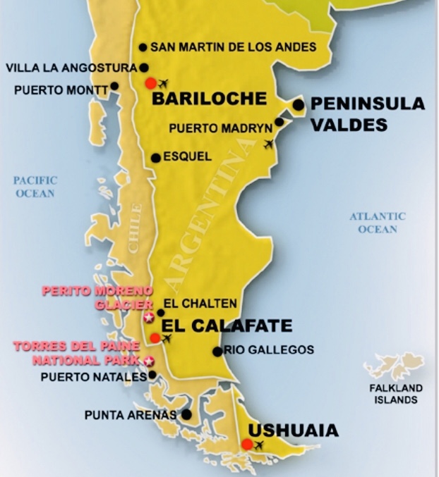 map patagonia